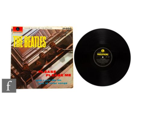 The Beatles - A Please Please Me LP, PMC 1202, UK third pressing, Mono, 33 1/3 to label, sticker without 'Sold In The UK' or 