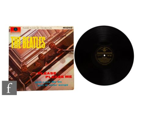 The Beatles - A Please, Please Me LP, PMC 1202, mono, first UK pressing, black and gold label, Dick James music credits.