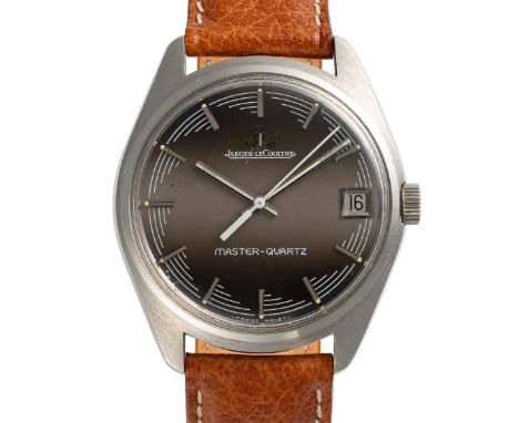 A GENTLEMAN'S SIZE STAINLESS STEEL JAEGER LECOULTRE MASTER QUARTZ WRIST WATCHCIRCA 1970s, REF. 23303-42 WITH GREY DIALMovemen