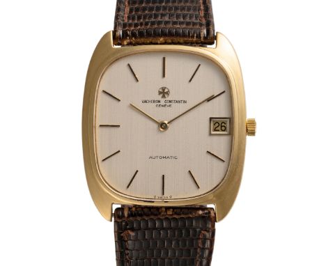 A GENTLEMAN'S SIZE 18K SOLID YELLOW GOLD VACHERON & CONSTANTIN AUTOMATIC DATE WRIST WATCH CIRCA 1970s, REF. 2045 Movement: 36