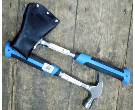 A new claw hammer and a new axe 