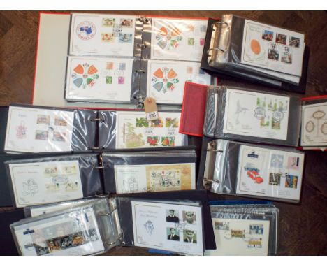 A very large accumulation of first day covers contained within 8 albums, dates range from the 1970's to the 1990's, over 400 