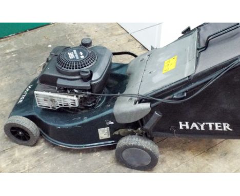 A Hayter Briggs & Stratton engine self propelled lawn mower 