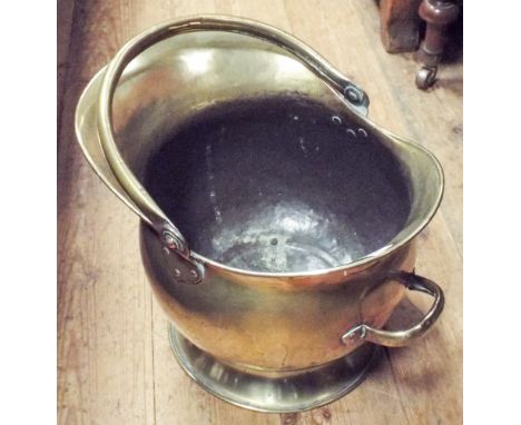 A Victoria brass coal helmet 