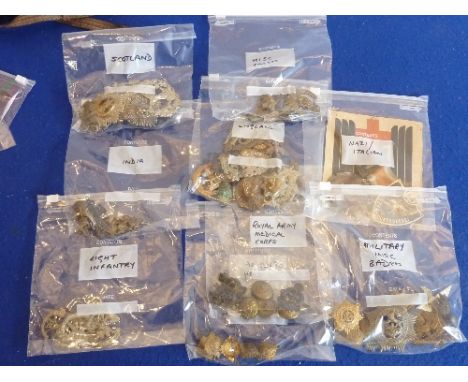 An interesting selection of First and Second World War Military Badges from around the world, to include England, Scotland, R