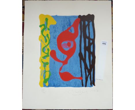 John Hoyland (1934-2011), a limited edition (68/75) unframed Screen Print with Woodblock, 'Window Genie', signed and dated 19