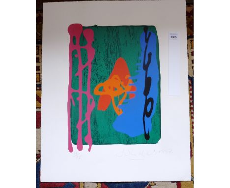 John Hoyland (1934-2011), a limited edition (68/75) unframed Screen Print with Woodblock, 'Window to Nature', signed and date