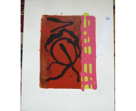 John Hoyland (1934-2011), a limited edition (68/75) unframed Screen Print with Woodblock, 'Story from Nature', signed and dat