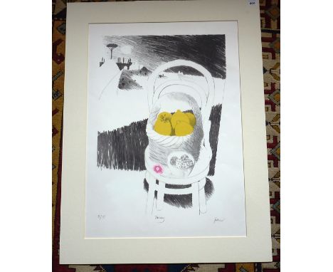 Mary Fedden (1915-2012), an unframed but mounted limited edition (8/75) lithograph in colours, 'Tuscany', signed Fedden in pe