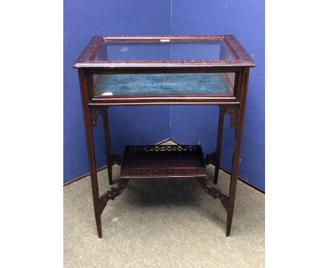 Chippendale glass display cabinet 