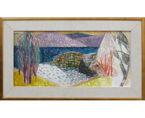 Schnorrenberg (Stuckert), Rose-Marie (Düsseldorf 1926 - 2021 Bettnang/Moos)"Untersee II"; 1968; Tempera/LW; links unten sign.