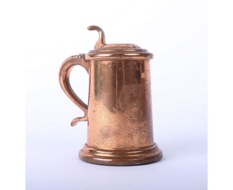 Dunhill, novelty lighter in form of a copper tankard, height 8cm.