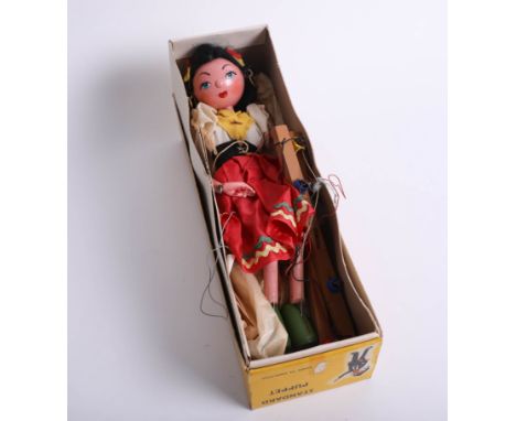 Pelham puppet, boxed, Spanish Girl.