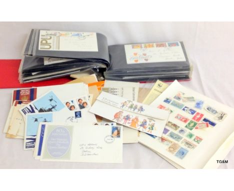 Collection of first day covers and stamps
