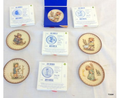 Five Hummel miniature collectors plates by Goebel. All boxed