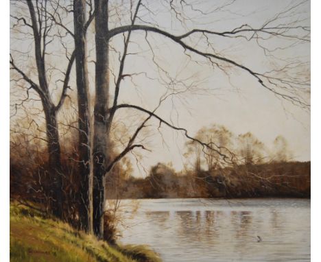 Walter Robin Jennings (British, 1927 - 2005) A Trout for the Fly Signed and dated '78, oil on panel, 59cm x 69cm, with accomp