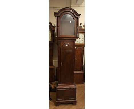 A Victorian Longcase Clock case only with arch dial measuring 12" x 16" highMahogany case with new back board