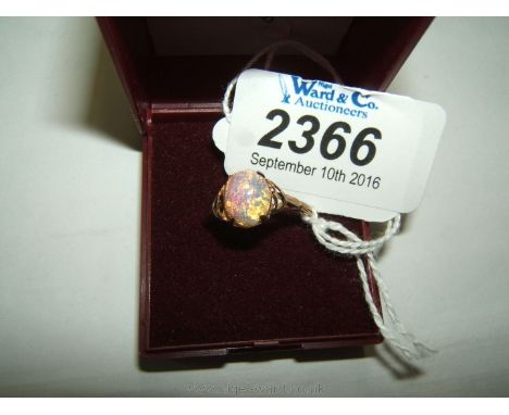 A 9ct Gold Opal Ring