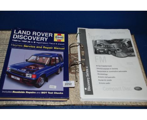 A Land Rover Discovery Series II Loose Leaf Owner's Manual T/W a Haynes Service & Repair Manual.