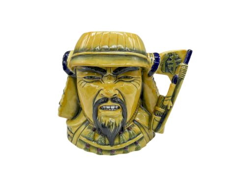 Samurai Warrior D7255. Rare, factory proof, color variation exclusive to Direct Ceramics Ltd. Depicts an fierce Japanese warr