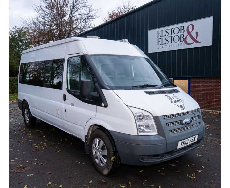 A FORD TRANSIT CAMPERVAN 2012 registration, white, manual transmission, 6 gears, 2.2L (2198cc) diesel engine, four seats, int