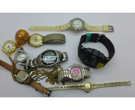 Wristwatches including Timex, Sekonda, etc.