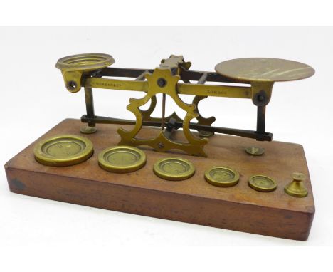 A set of Sampson Mordan &amp; Co. postal scales