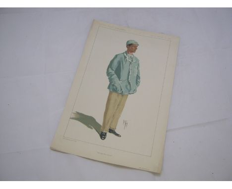 Vanity Fair W H col'd litho print, Sidney Ernest Swann "The Light Blue Stroke", pub [1912]  