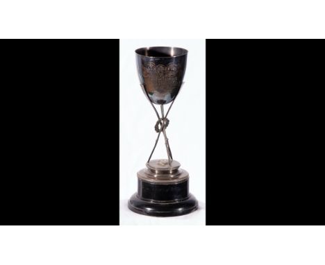 Limerick Annual Regatta 1875 Junior Pairs Irish Silver Cup won by R J Lee and John Thomas "Jack" Myles, Dublin Assay, 1874, m