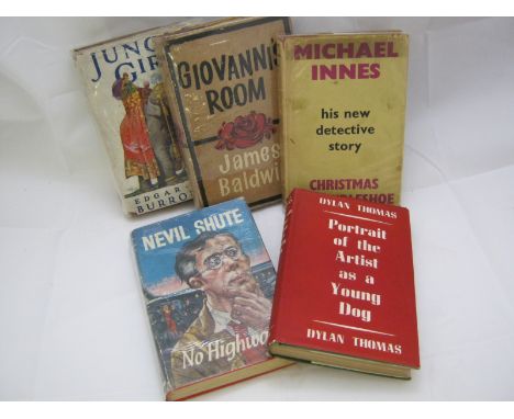DYLAN THOMAS: PORTRAIT OF THE ARTIST AS A YOUNG DOG, L, 1940 1st edn, orig cl, 5th impress d/w + MICHAEL INNES: CHRISTMAS AT 