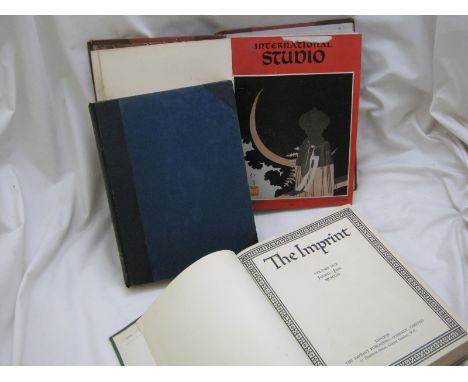 THE IMPRINT, L, 1913, 9 issues (of 12), bnd as one vol, some orig wraps bnd in at end, old cl + EDITH J R ISAACS (Ed): THEATR