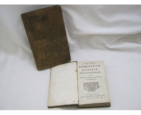 SANDIO CHRISTOPHORO CHRISTOPH: "Liber Tertius Enucleatae Historiae Ecclesiasticae", Cosmopoli, Libertum Pacificum, 1669, boun