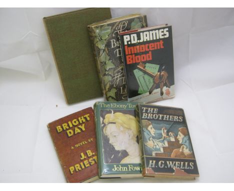 H G WELLS:THE BROTHERS, 1938, 1st edn, orig cl d/w + J B PRIESTLEY: BRIGHT DAY, 1946 1st edn, orig cl d/w + JOHN FOWLES: THE 