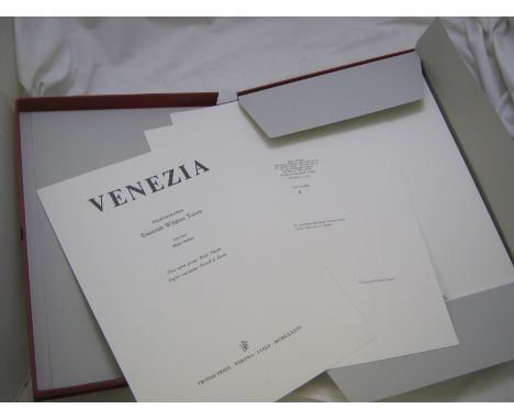 MARIO STEFANI AND SUSANNAH WILSHIRE TOREM: VENEZIA, Verona, Triton Press, 1986, limited edn (500) numbered and sigd by the ar
