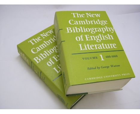 GEORGE WATSON, I R WILLISON AND J D PICKLES (EDS): THE NEW CAMBRIDGE BIBLIOGRAPHY OF ENGLISH LITERATURE, 1974, 1971, 1987, 19