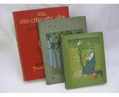 EDMUND SPENSER: THE SHEPHEARD'S CALENDER, ill Walter Crane, 1898 1st edn, orig pict cl gt, + THOMAS GRAY: AN ELEGY IN A COUNT