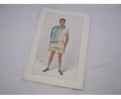 Vanity Fair Spy col'd print, D C R Stuart "Duggie", pub 1907  