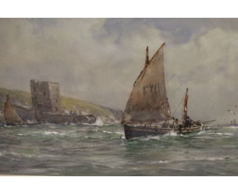 ARTHUR WILDE PARSONS (1854-1931) "Coming home to port", watercolour, signed and dated 1915 lower left CONDITION REPORTS Cloud