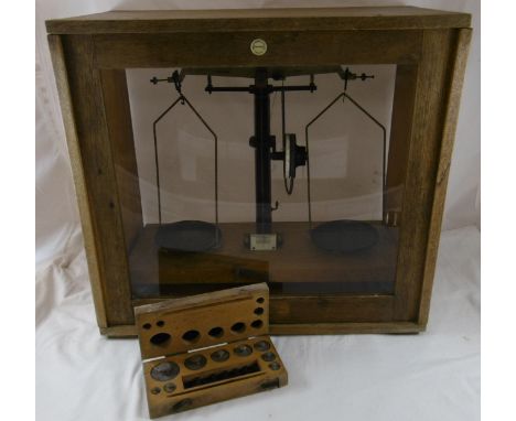 Phillip Harris & Co. laboratory scales & weights 