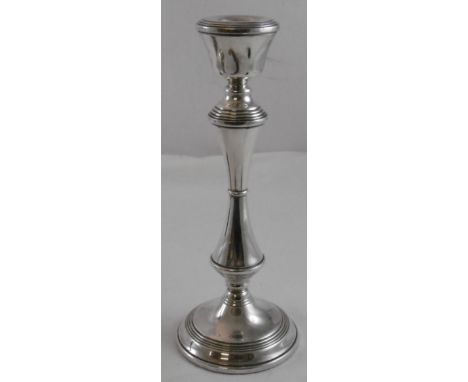 Silver candlestick 8"h 