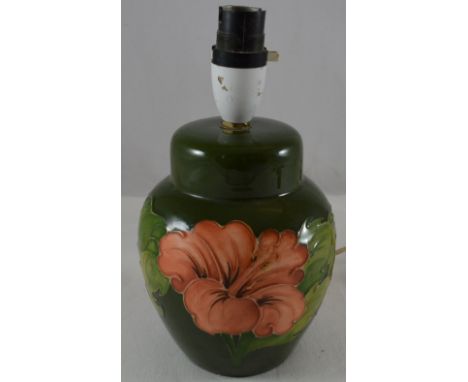 Moorcroft Hibiscus table lamp