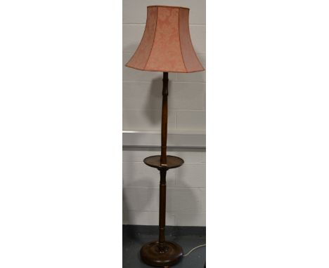 Oak standard lamp 