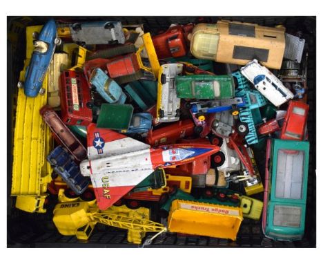 Collection of approximately 56 assorted die-cast model cars comprising of a Corgi Landrover, Corgi Chitty Chitty Bang Bang, v