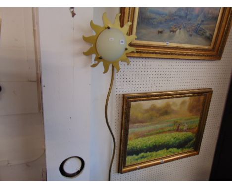 A decorative standard lamp