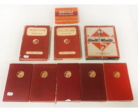 5 EARLY RUDYARD KIPLING BOOKS &amp; 2 OTHERS &amp; EARLY MONOPOLY &amp; LEGEND GAME 