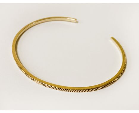14 CARAT GOLD BANGLE - APPROX 6 GRAMS