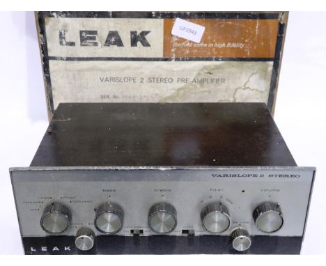 Leak varislope 2 stereo pre-amplifier. Not available for in-house P&amp;P 