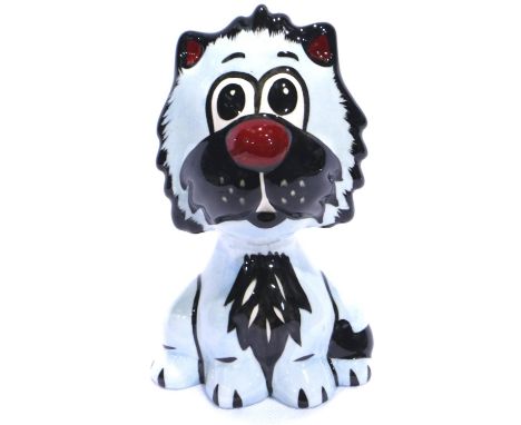 Lorna Bailey cat, Albert, H: 13 cm, no cracks or chips. P&amp;P Group 1 (£14+VAT for the first lot and £1+VAT for subsequent 