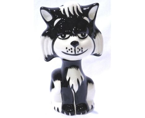 Lorna Bailey cat Doza, H: 13 cm, no cracks or chips. P&amp;P Group 1 (£14+VAT for the first lot and £1+VAT for subsequent lot