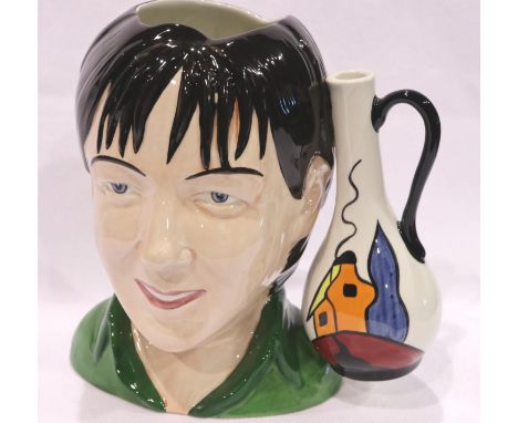 Lorna Bailey limited edition 5/100 character jug, H: 17 cm, no cracks or chips. P&amp;P Group 3 (£25+VAT for the first lot an